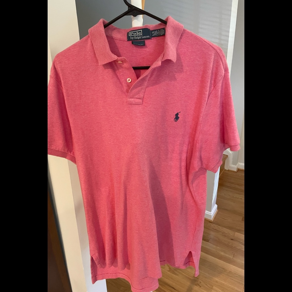 Polo Ralph Lauren Pink Custom fit polo